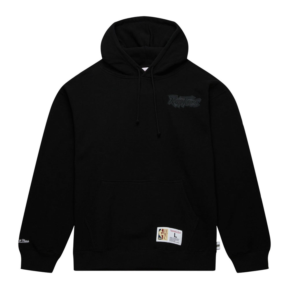 Toronto Raptors Hardwood Classics Tonal Pullover Hoodie Black - Mitchell & Ness outlet
