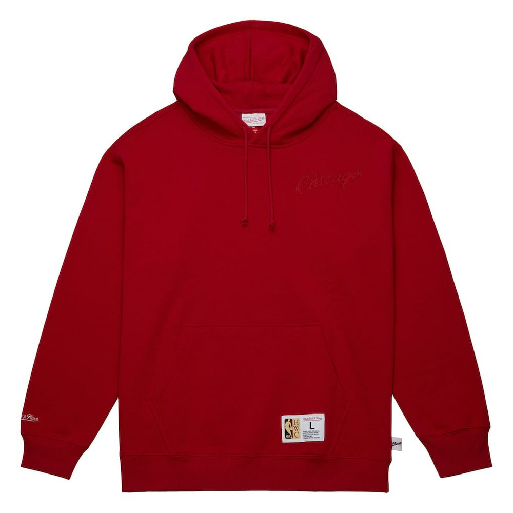 Chicago Bulls Hardwood Classics Tonal Pullover Hoodie Red - Mitchell & Ness