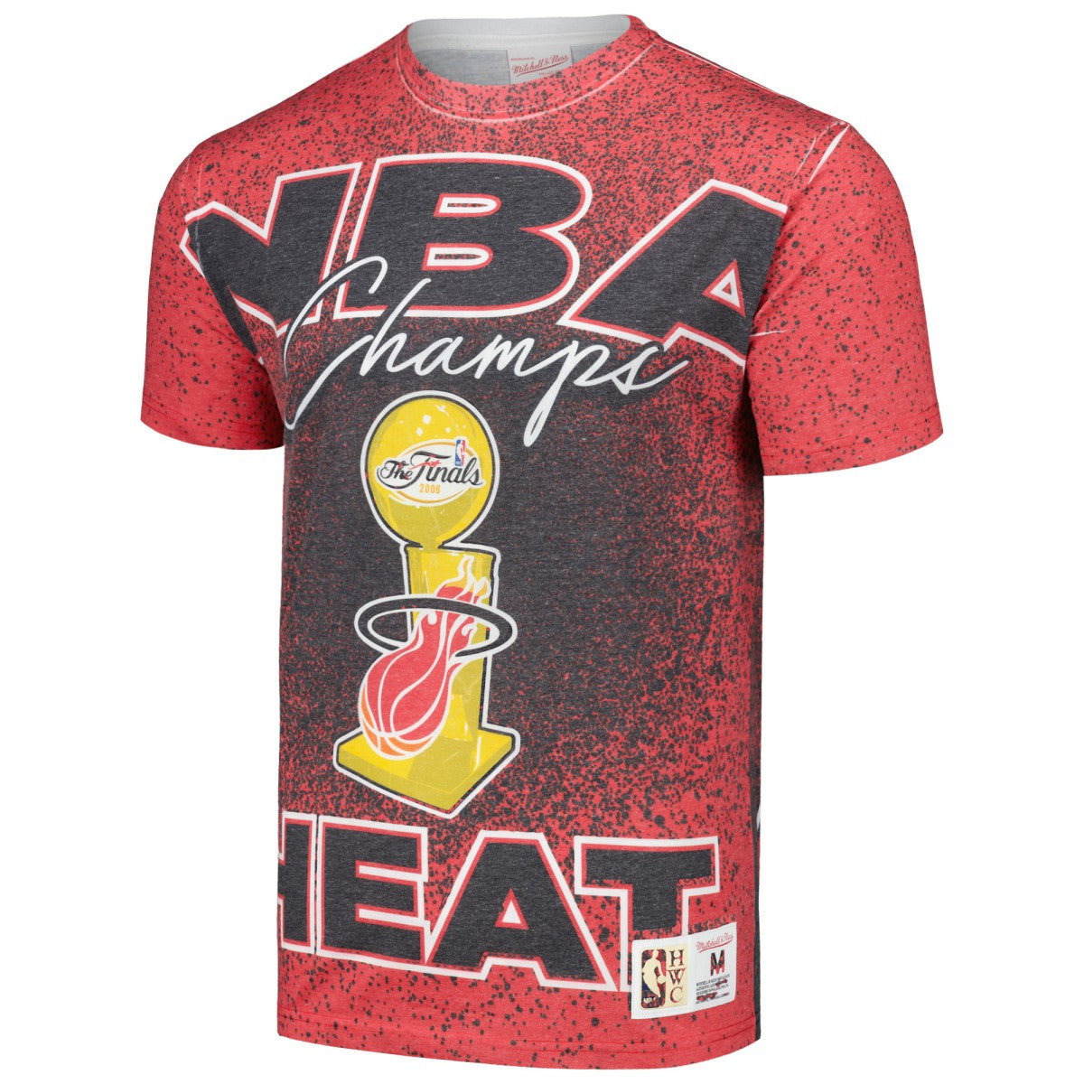 Miami Heat Hardwood Classics 2006 NBA Champions Champ City T-Shirt Red - Mitchell & Ness