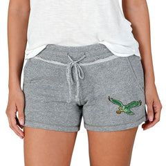 Philadelphia Eagles Concepts Sport Women's Mainstream Terry Lounge Shorts - Gray Shorts