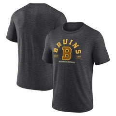 Boston Bruins Fanatics Centennial The Early Years Tri-Blend T-Shirt - Heather Charcoal | US 200831151