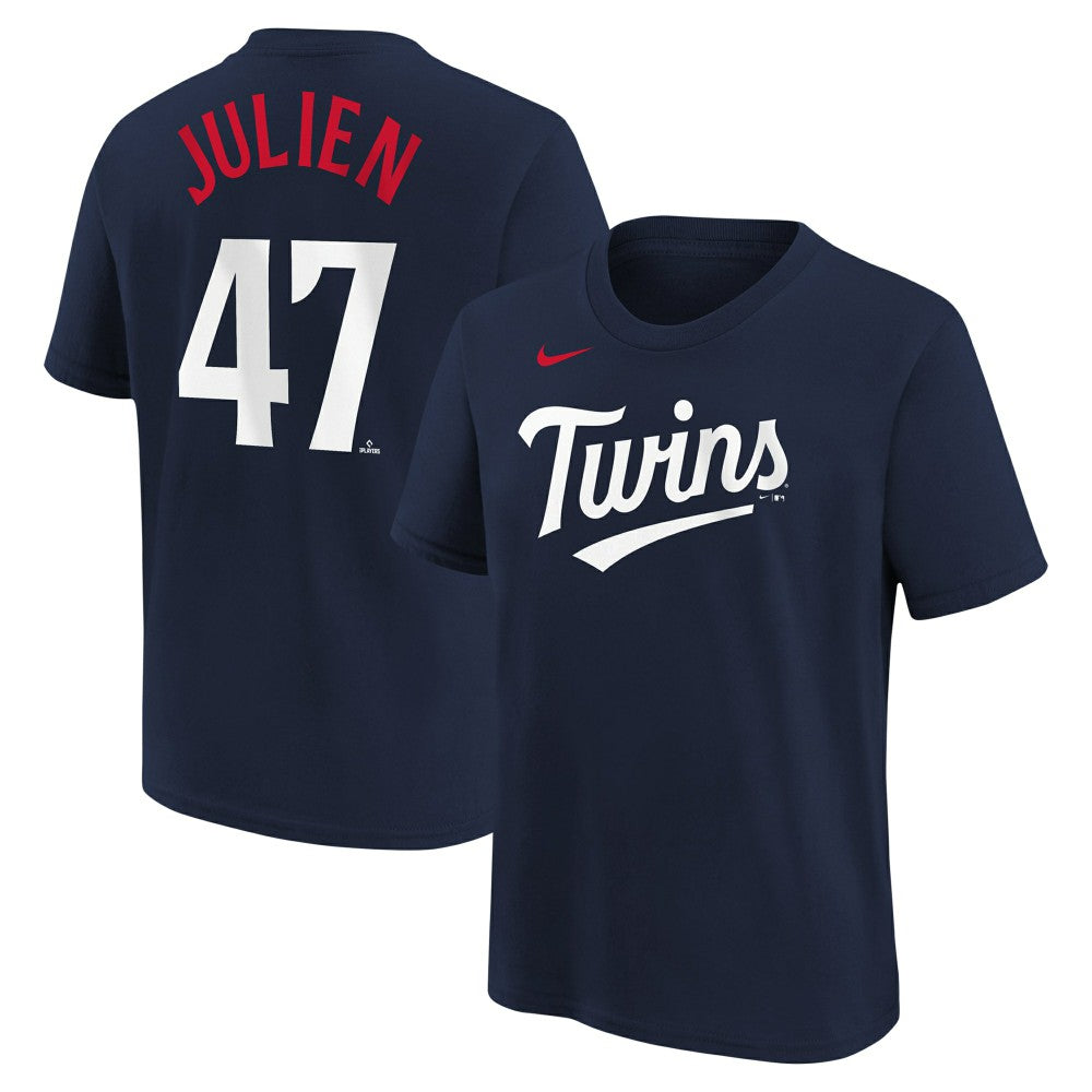 Edouard Julien Minnesota Twins Nike Youth Name & Number T-Shirt - Navy T-shirts
