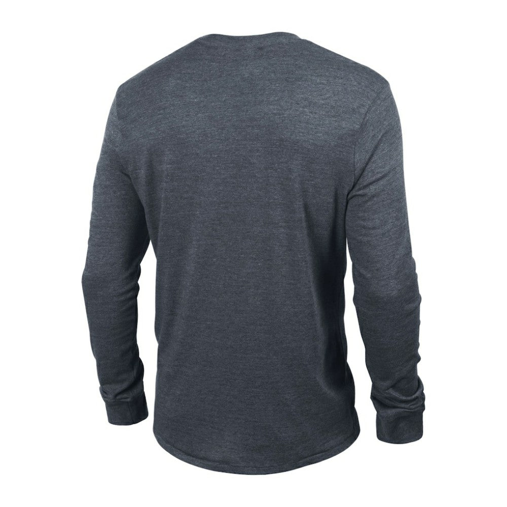 Seattle Kraken Champion Multi-Logo Tri-Blend Long Sleeve T-Shirt - Heather Navy | US 200838109