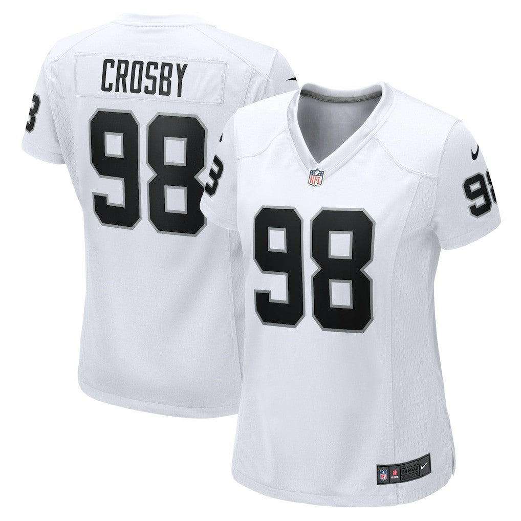 Maxx Crosby Las Vegas Raiders Women's Game Jersey - White Jerseys
