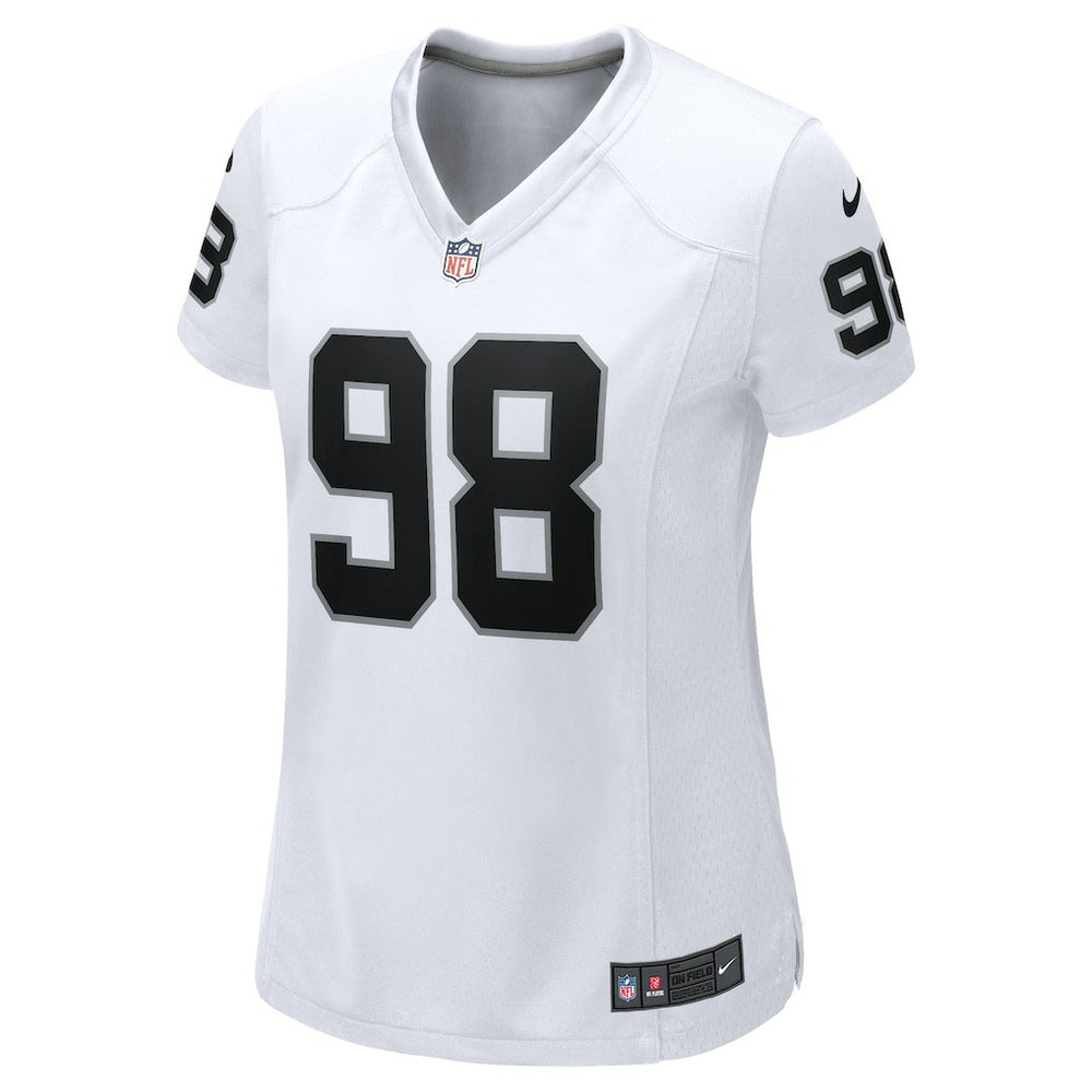 Maxx Crosby Las Vegas Raiders Women's Game Jersey - White Jerseys