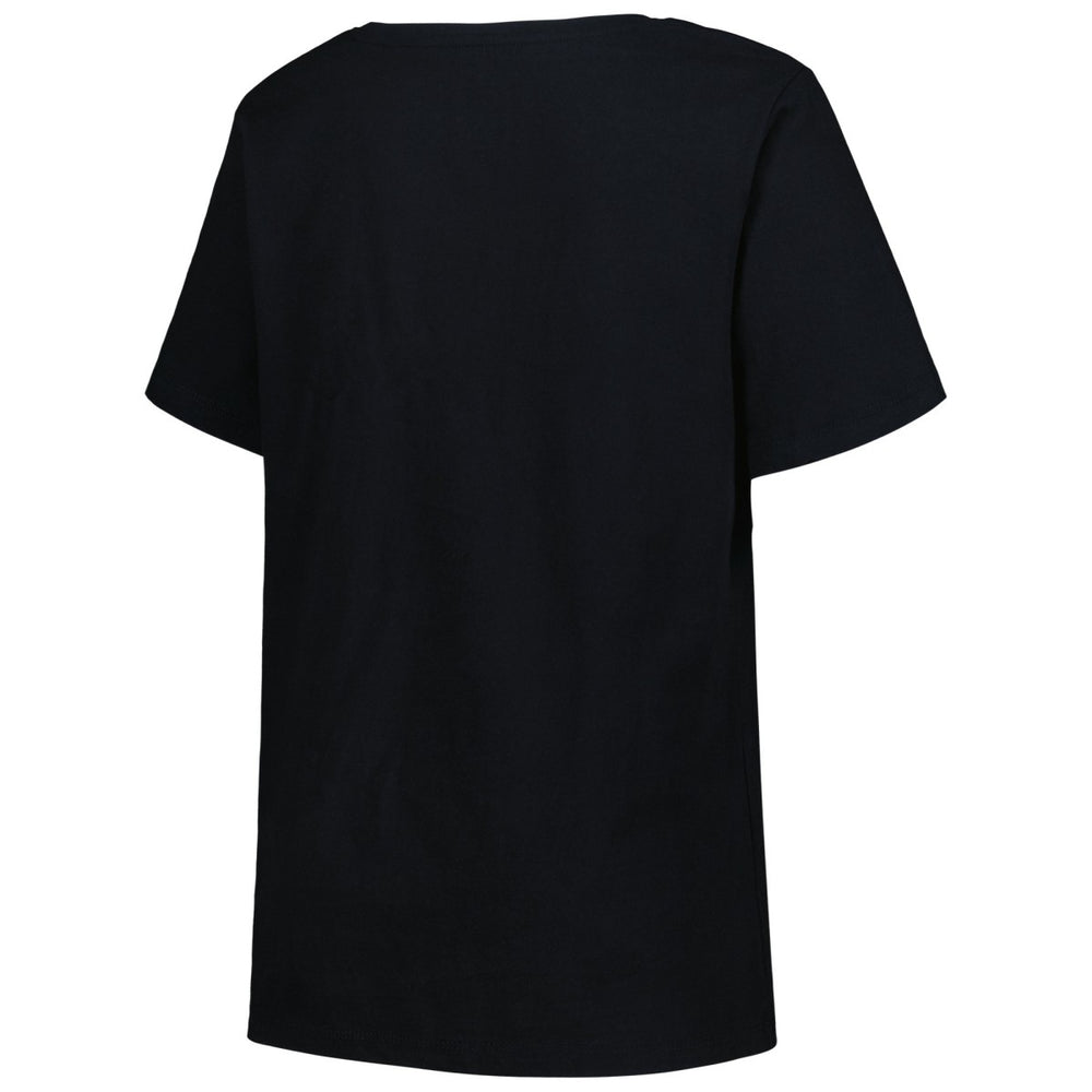 Memphis Grizzlies Profile Women's Plus Size Arch Over Logo V-Neck T-Shirt Black