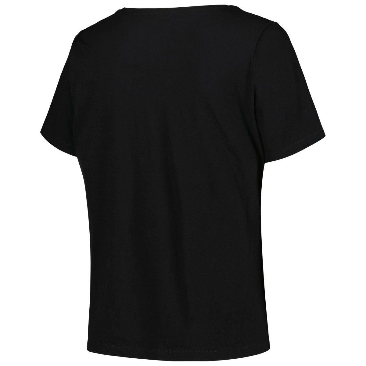 San Antonio Spurs Profile Women's Plus Size Arch Over Logo V-Neck T-Shirt Black
