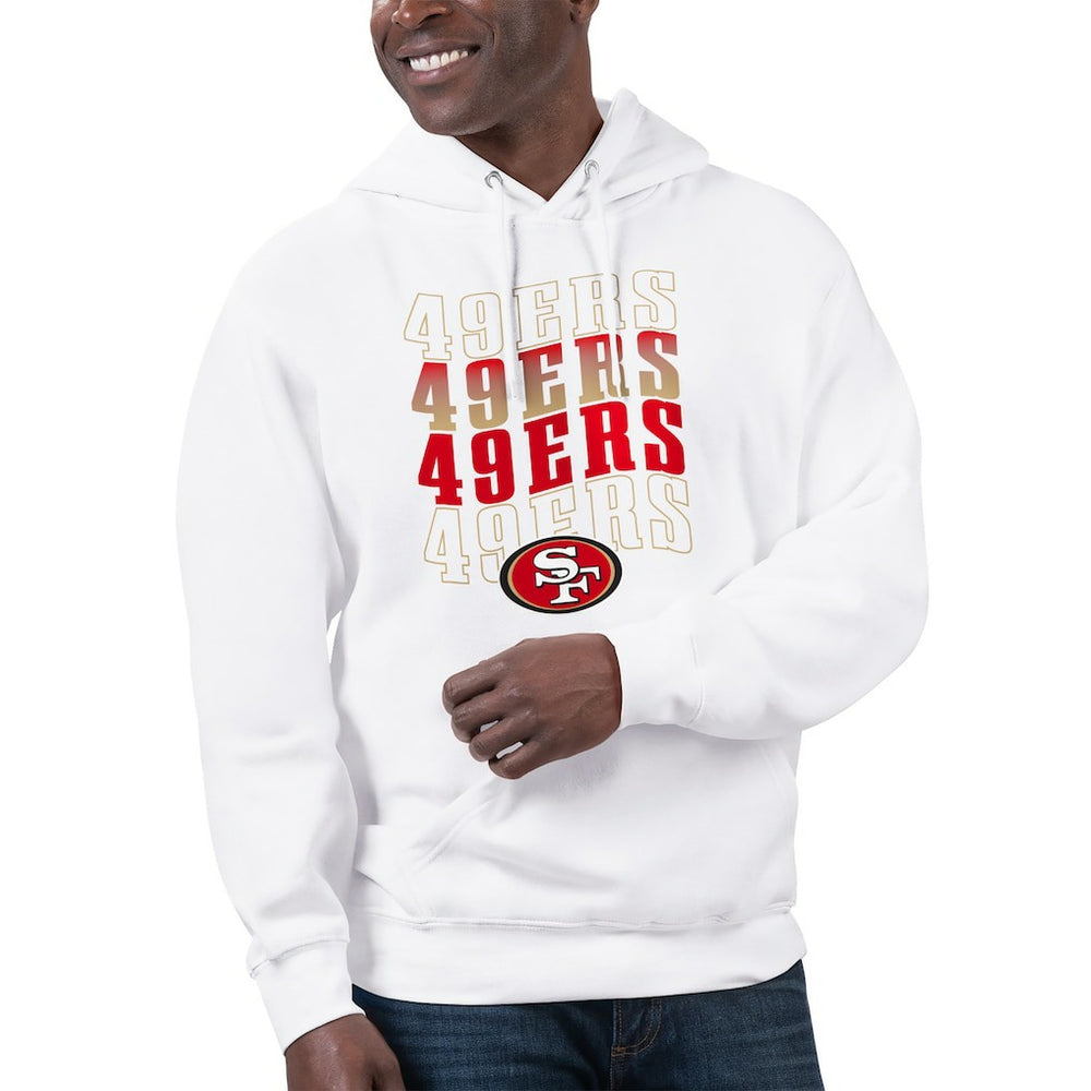 San Francisco 49ers Starter Unisex Name Drop Logo Pullover Hoodie - White Hoodies