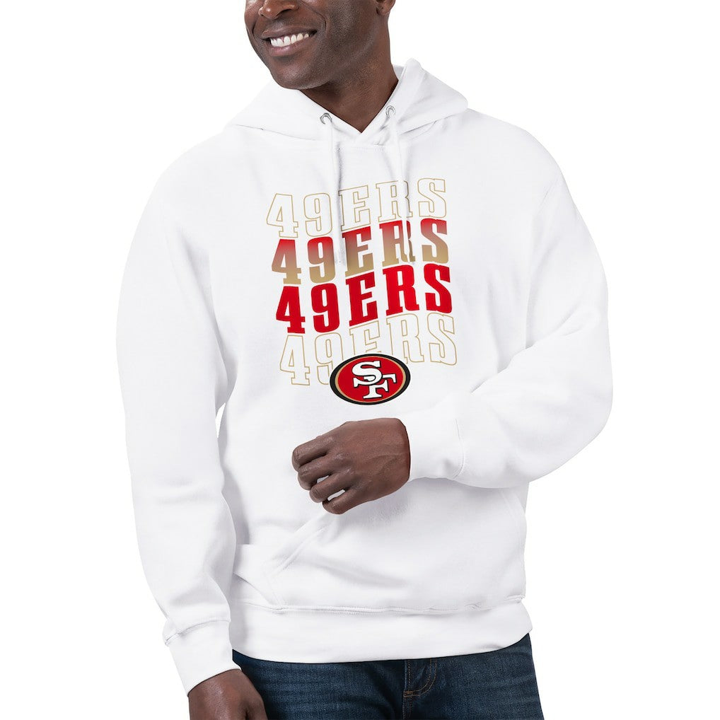 San Francisco 49ers Starter Unisex Name Drop Logo Pullover Hoodie - White Hoodies