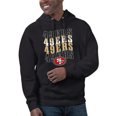San Francisco 49ers Starter Unisex Name Drop Logo Pullover Hoodie - Black Hoodies