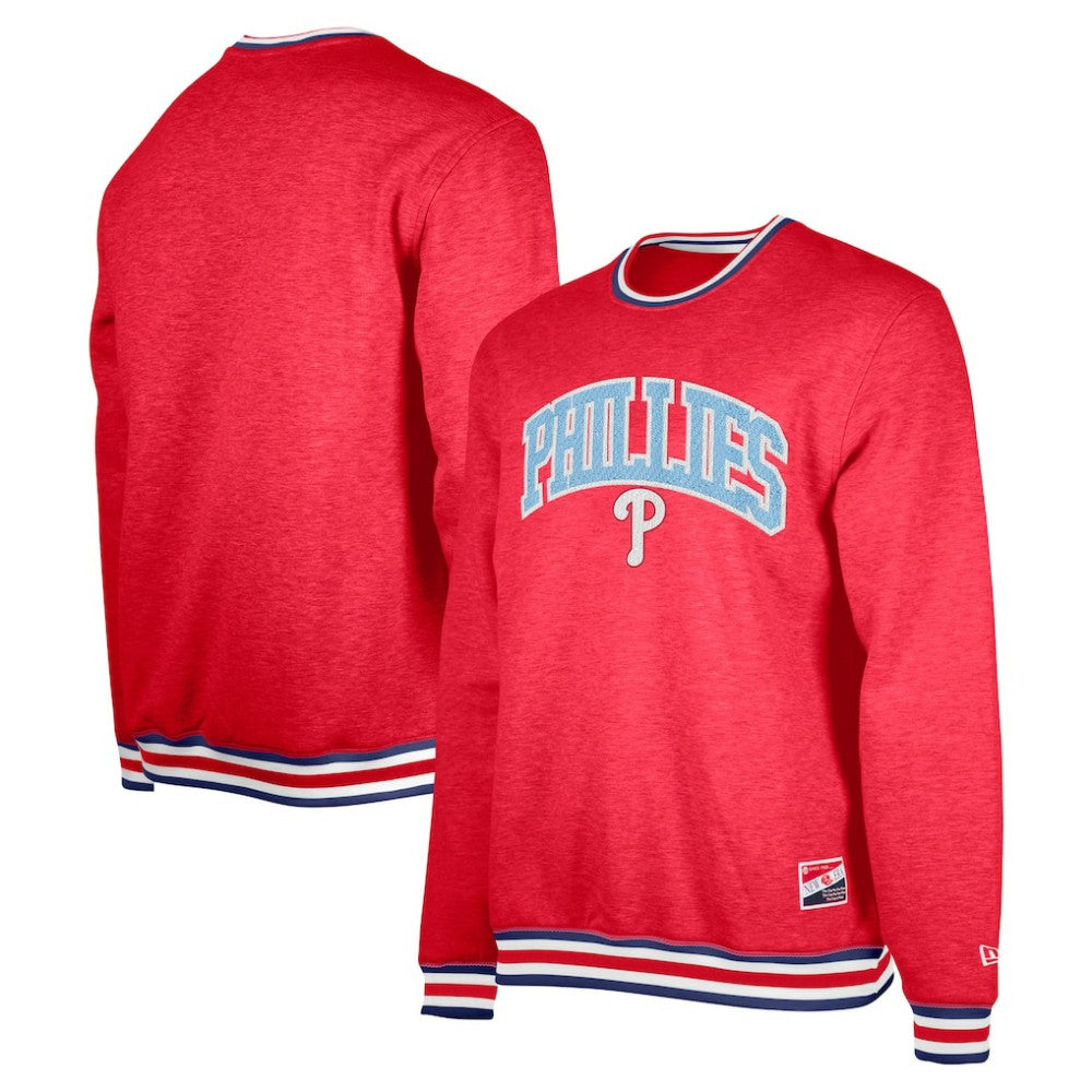 Philadelphia Phillies New Era Pullover Sweatshirt - Red Pullover
