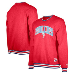 Philadelphia Phillies New Era Pullover Sweatshirt - Red Pullover