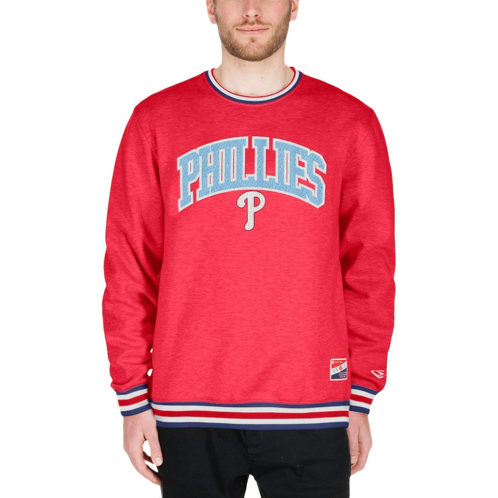 Philadelphia Phillies New Era Pullover Sweatshirt - Red Pullover