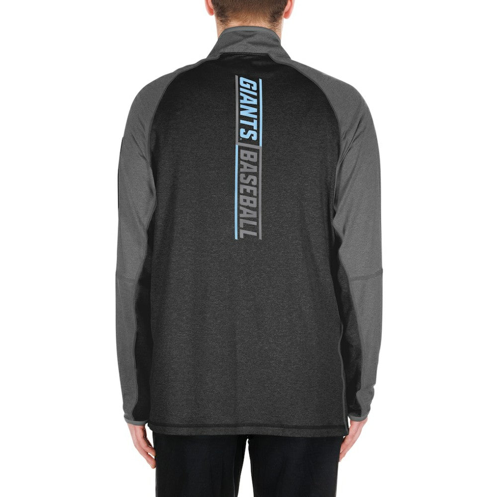 San Francisco Giants New Era Father's Day Raglan Quarter-Zip Top - Black Tops