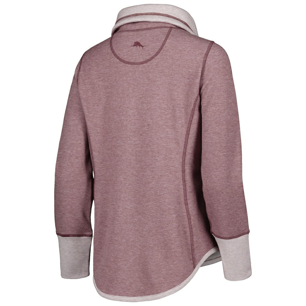 Washington Commanders Women's Sport Sun Fade Full-Zip Sweatshirt - Burgundy Sweatshirts