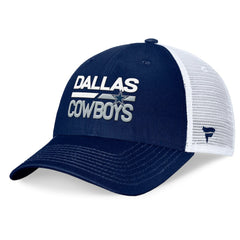 Dallas Cowboys Fundamentals Trucker Adjustable Hat - Navy/White Hats