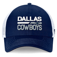 Dallas Cowboys Fundamentals Trucker Adjustable Hat - Navy/White Hats