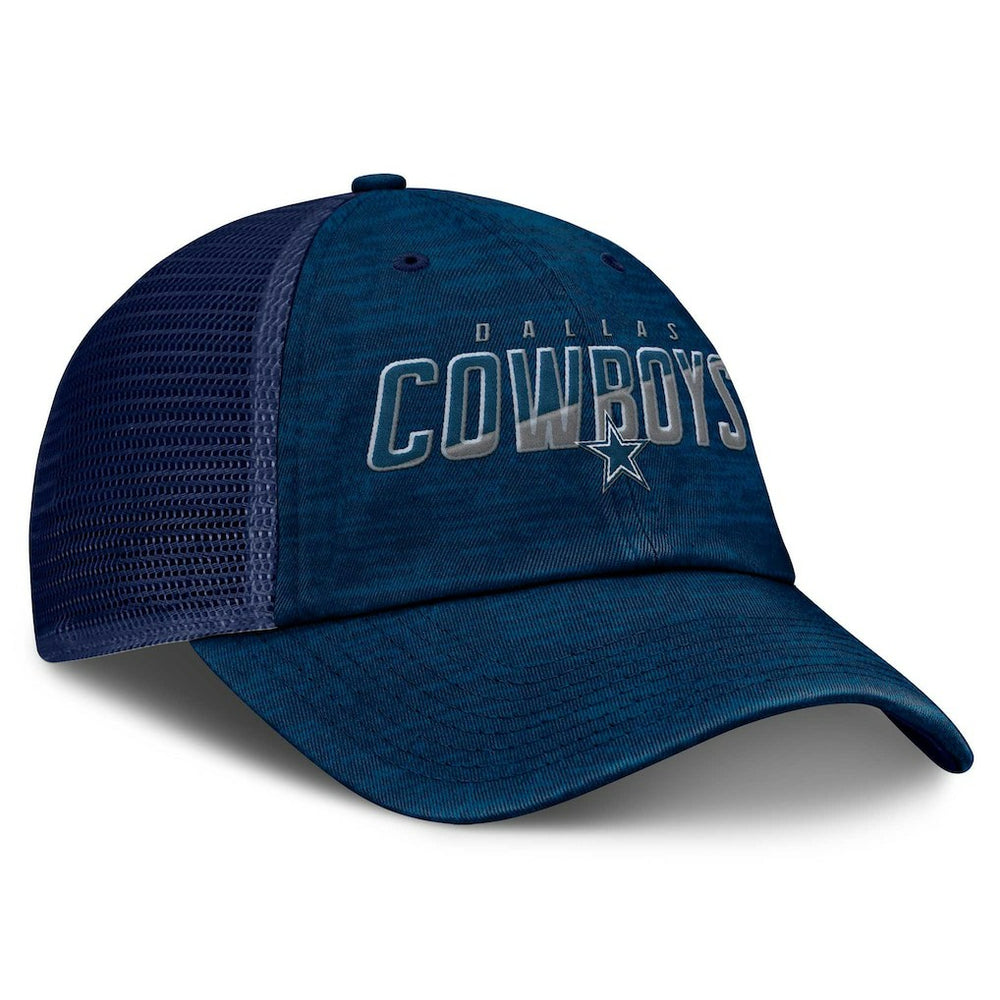 Dallas Cowboys Fundamentals Challenge Trucker Adjustable Hat - Navy Hats