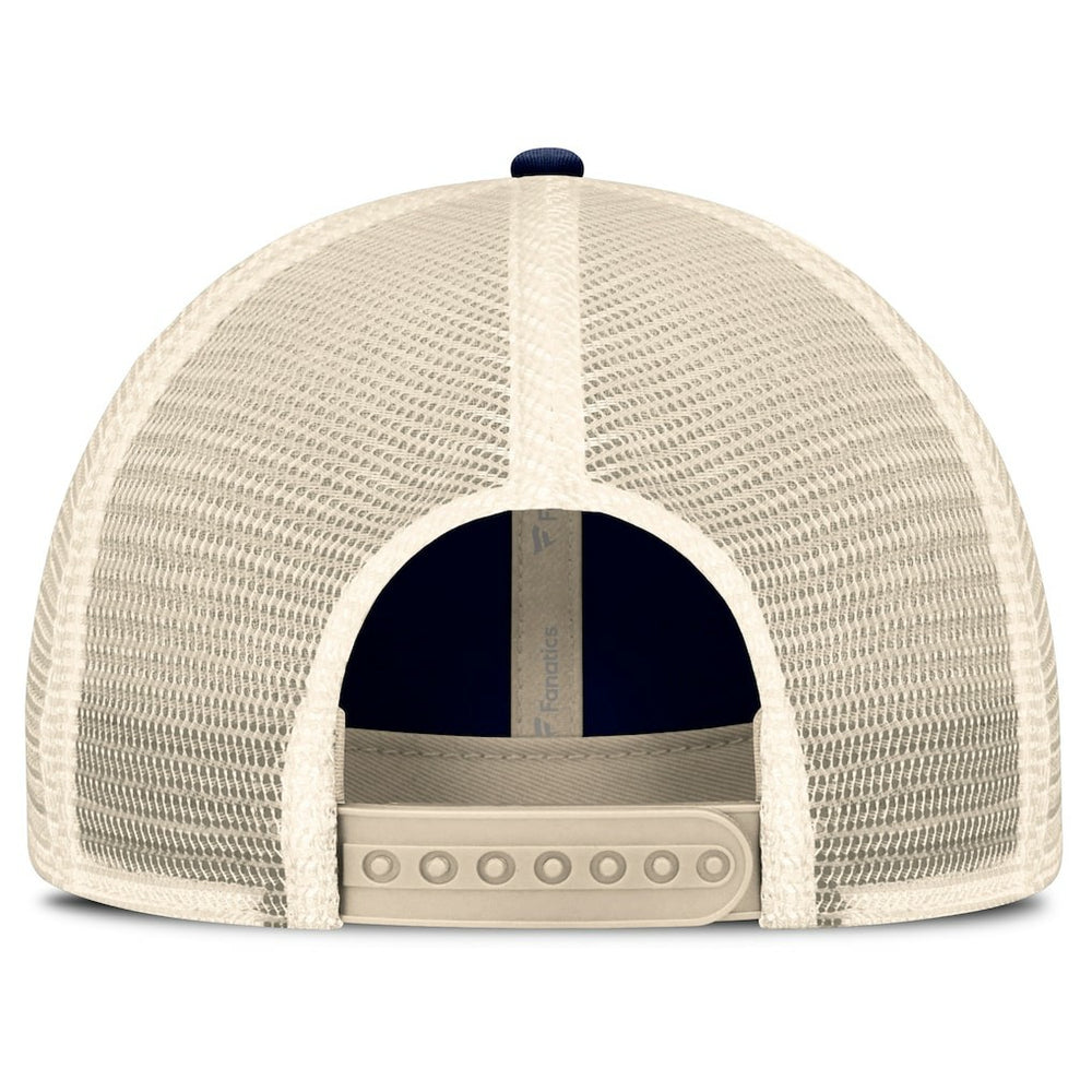 Dallas Cowboys Retro Fundamentals Stripes Trucker Adjustable Hat - Navy/Natural Hats