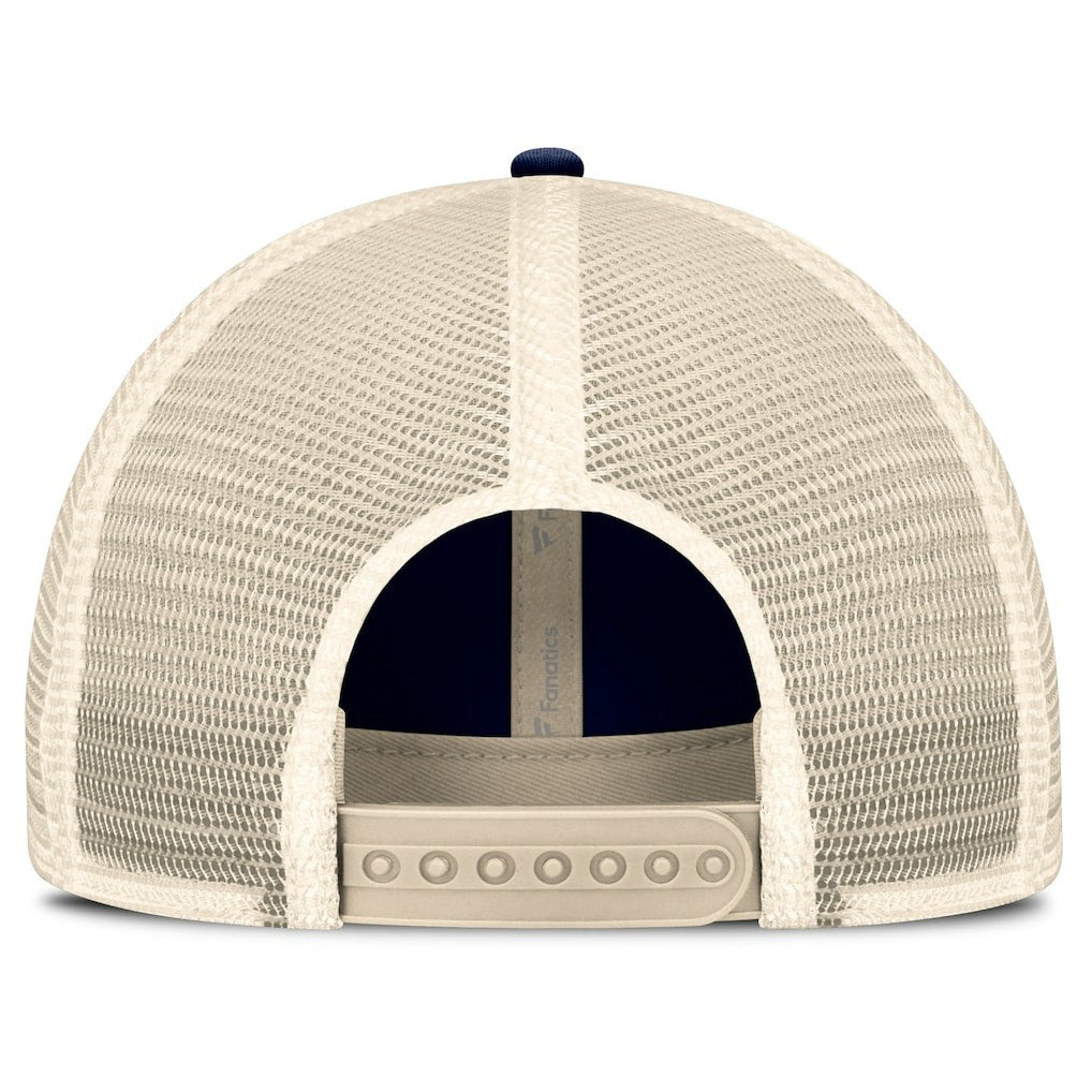 Dallas Cowboys Fundamentals Stripes Trucker Adjustable Hat - Navy/Natural Hats