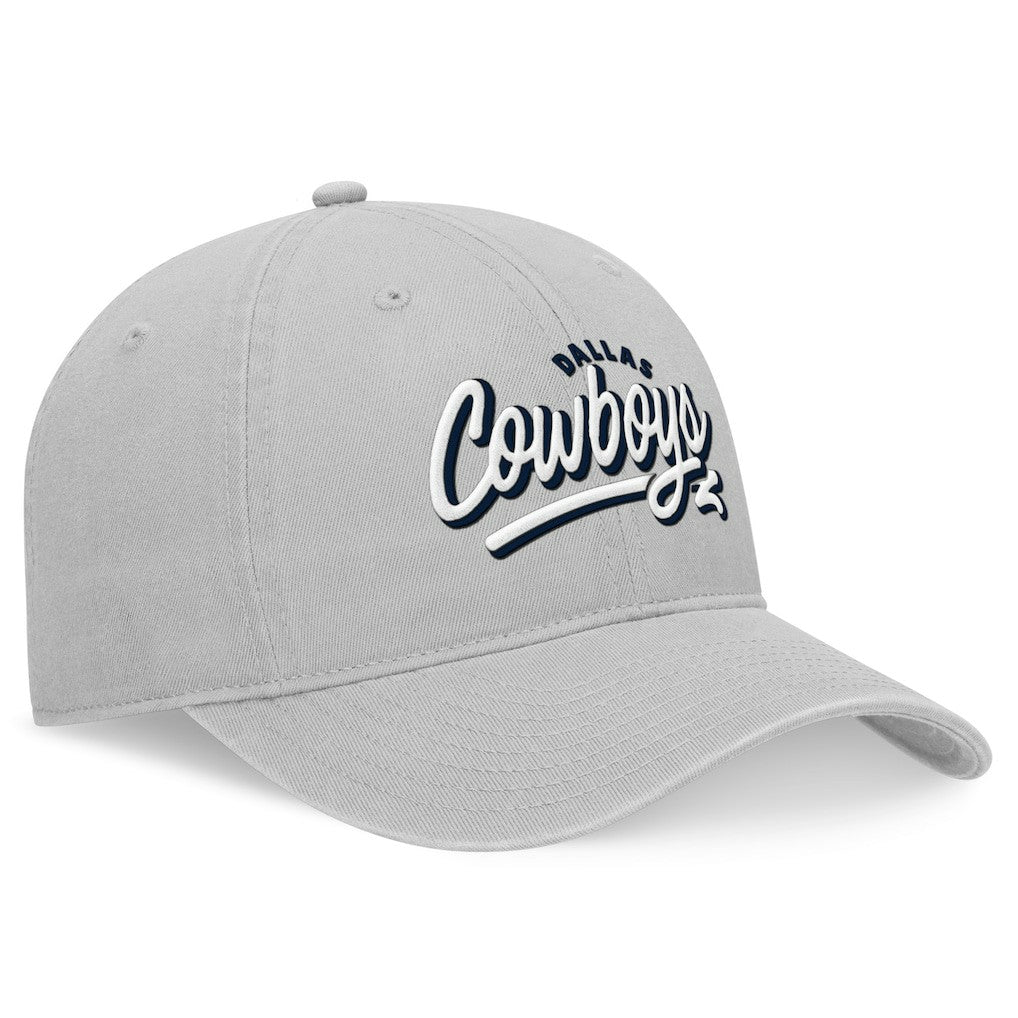 Dallas Cowboys Women's Rustic Kickoff Adjustable Hat  - Gray Hats
