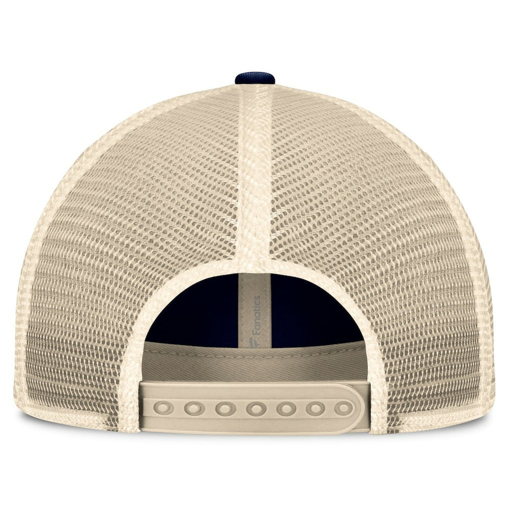 Dallas Cowboys Heritage Facemask Trucker Adjustable Hat - Navy/Natural Hats