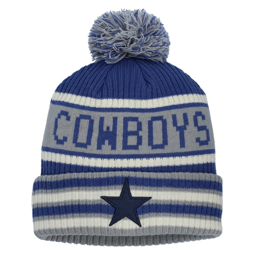 Dallas Cowboys Heritage Blindside Cuffed Knit Hat with Pom - Navy Hats