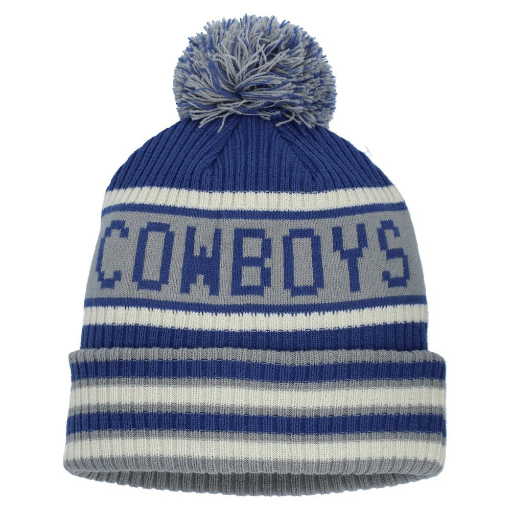 Dallas Cowboys Heritage Blindside Cuffed Knit Hat with Pom - Navy Hats