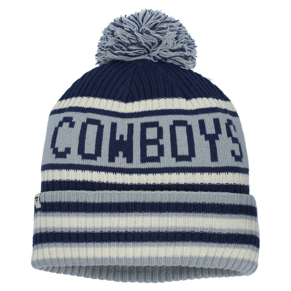 Dallas Cowboys Heritage Blindside Cuffed Knit Hat with Pom - Navy Hats