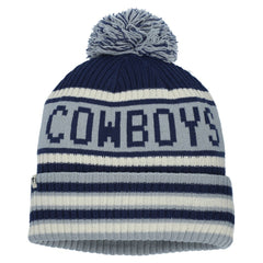 Dallas Cowboys Heritage Blindside Cuffed Knit Hat with Pom - Navy Hats
