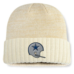 Dallas Cowboys Heritage Block Cuffed Knit Hat - Cream Hats
