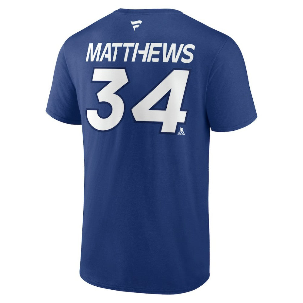 Auston Matthews Toronto Maple Leafs Fanatics  Authentic Pro Prime Name & Number T-Shirt - Blue | US 200852468