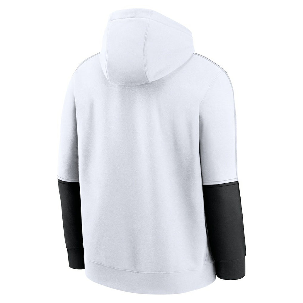 Minnesota Vikings Alternate Logo Club Pullover Hoodie - White Hoodies