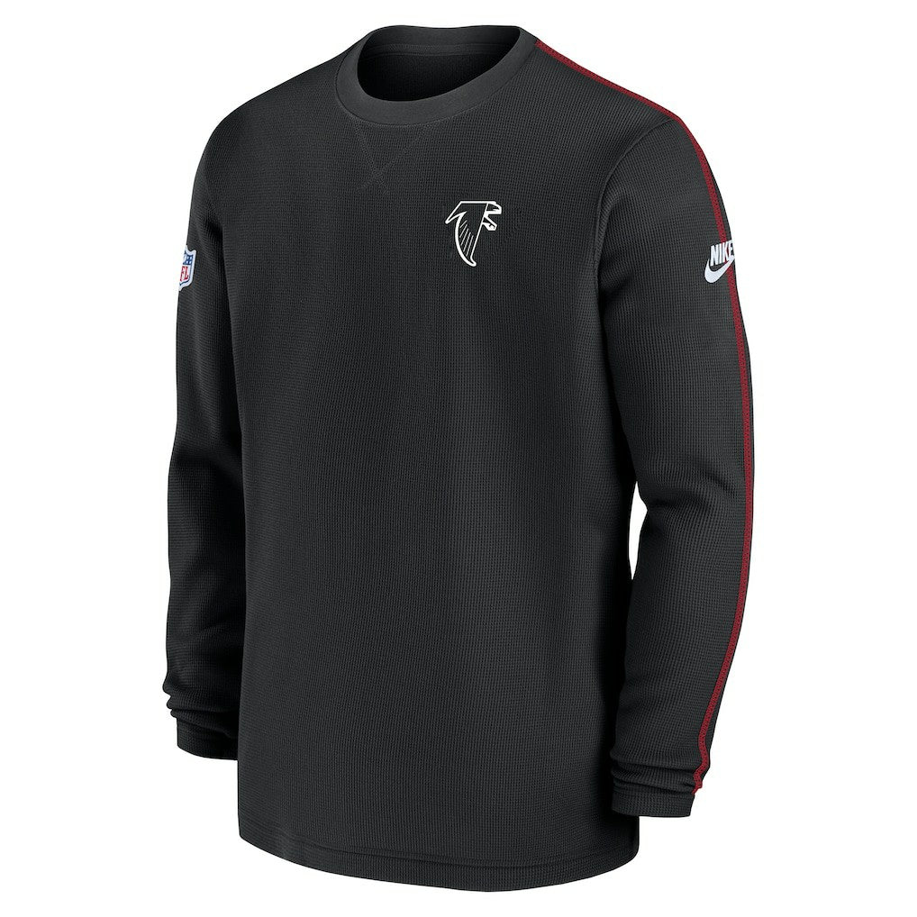Atlanta Falcons Alternate Logo Coach Long Sleeve Top - Black Tops