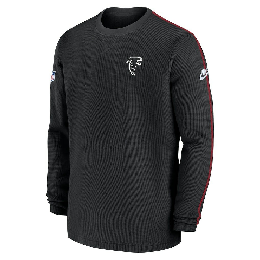 Atlanta Falcons Alternate Logo Coach Long Sleeve Top - Black Tops