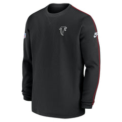 Atlanta Falcons Alternate Logo Coach Long Sleeve Top - Black Tops
