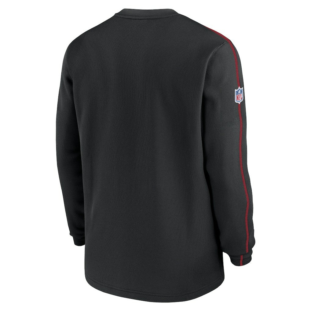 Atlanta Falcons Alternate Logo Coach Long Sleeve Top - Black Tops