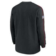 Atlanta Falcons Alternate Logo Coach Long Sleeve Top - Black Tops