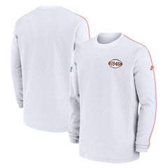 Cleveland Browns Alternate Logo Coach Long Sleeve Top - White Tops