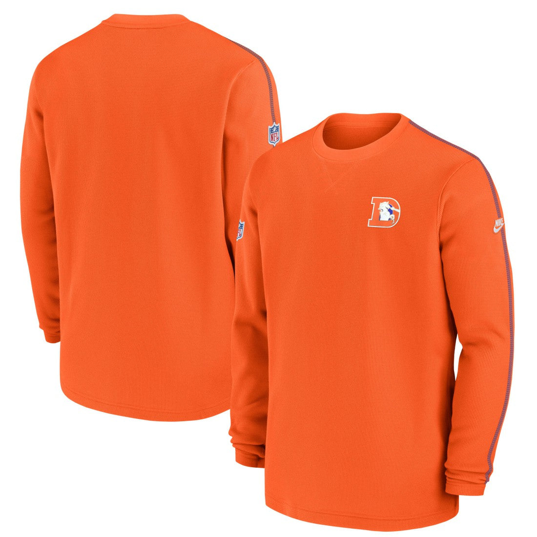 Denver Broncos Alternate Logo Coach Long Sleeve Top - Orange Tops