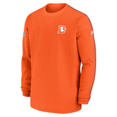 Denver Broncos Alternate Logo Coach Long Sleeve Top - Orange Tops