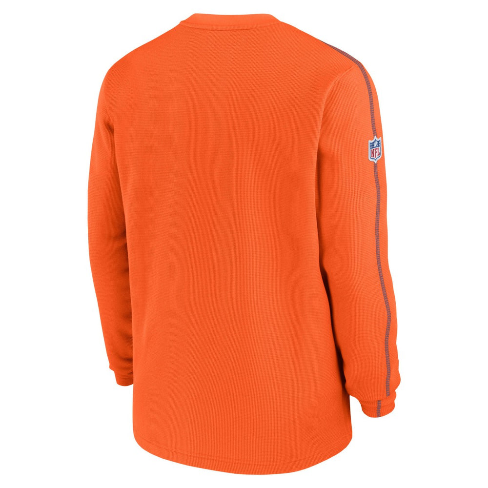 Denver Broncos Alternate Logo Coach Long Sleeve Top - Orange Tops