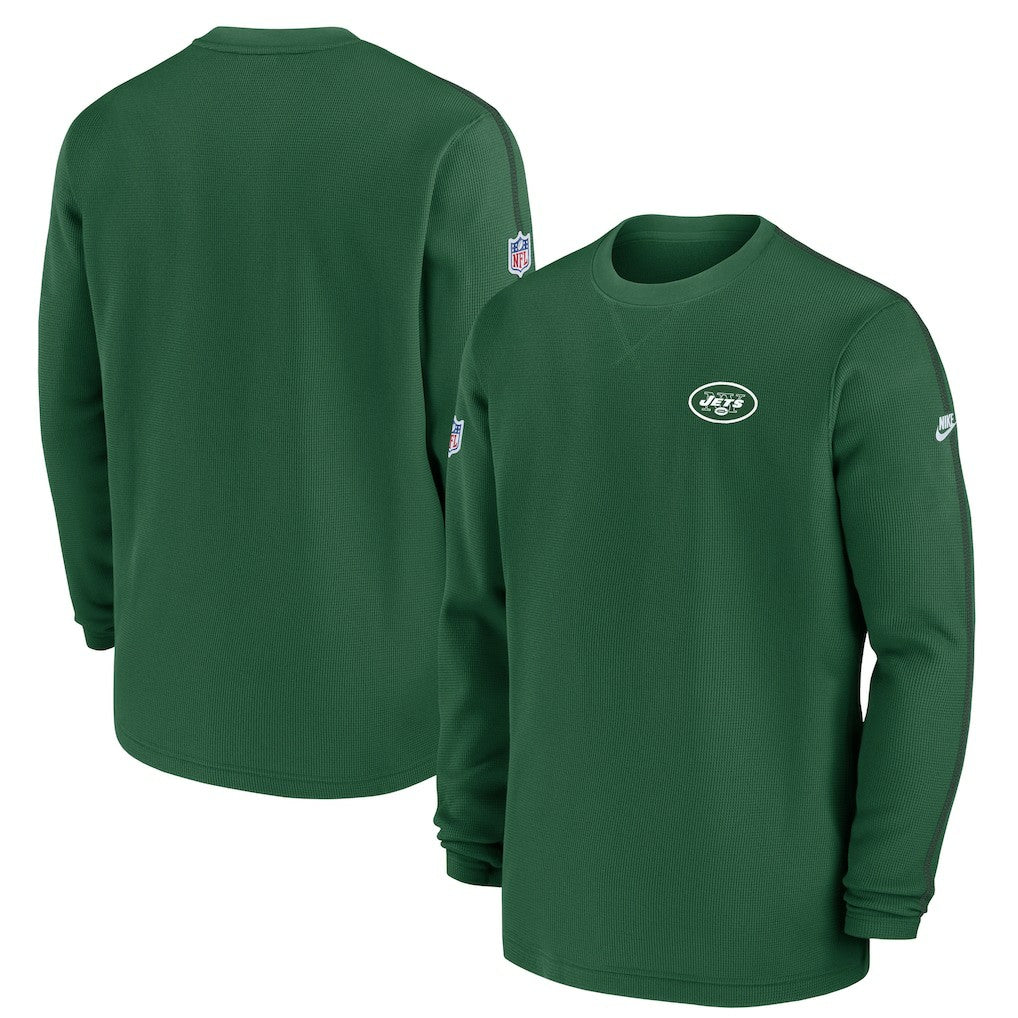 New York Jets Alternate Logo Coach Long Sleeve Top - Green Tops