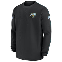 Jacksonville Jaguars Alternate Logo Coach Long Sleeve Top - Black Tops