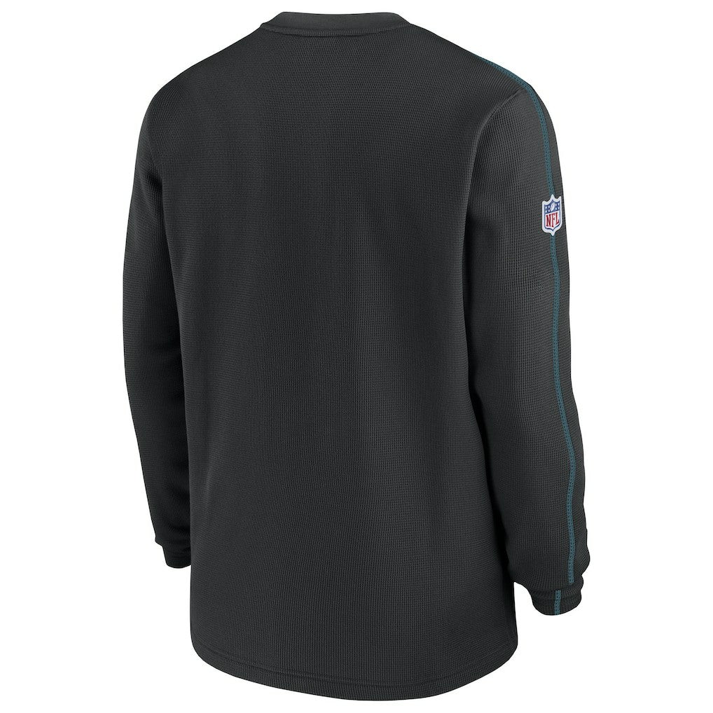 Jacksonville Jaguars Alternate Logo Coach Long Sleeve Top - Black Tops