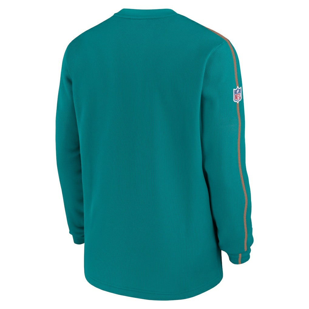 Miami Dolphins Alternate Logo Coach Long Sleeve Top - Aqua Tops