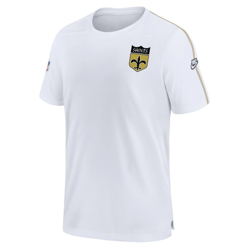 New Orleans Saints Sideline Alternate Logo Coach Performance Top - White Tops