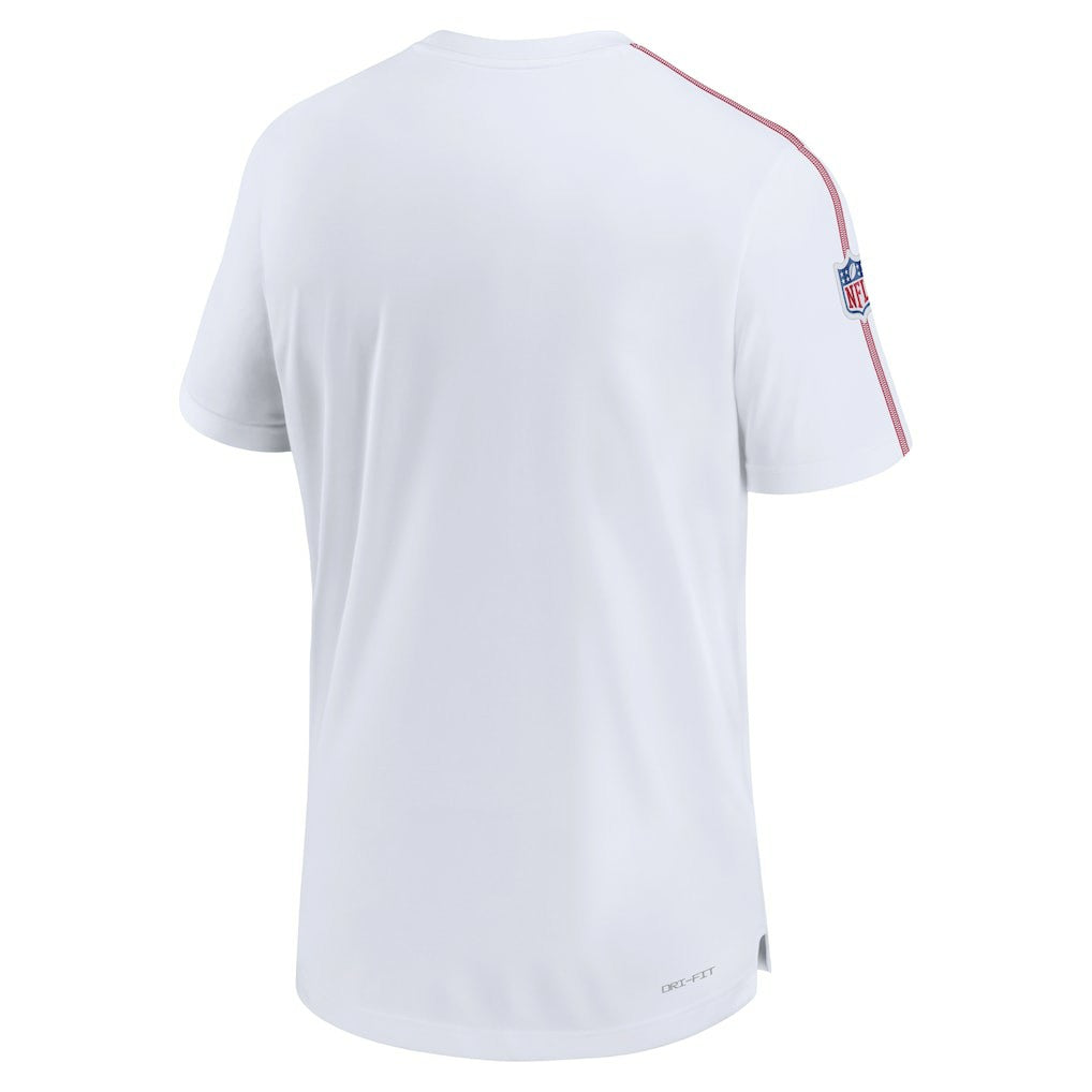 New York Giants Sideline Alternate Logo Coach Performance Top - White Tops