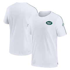New York Jets Sideline Alternate Logo Coach Performance Top - White Tops