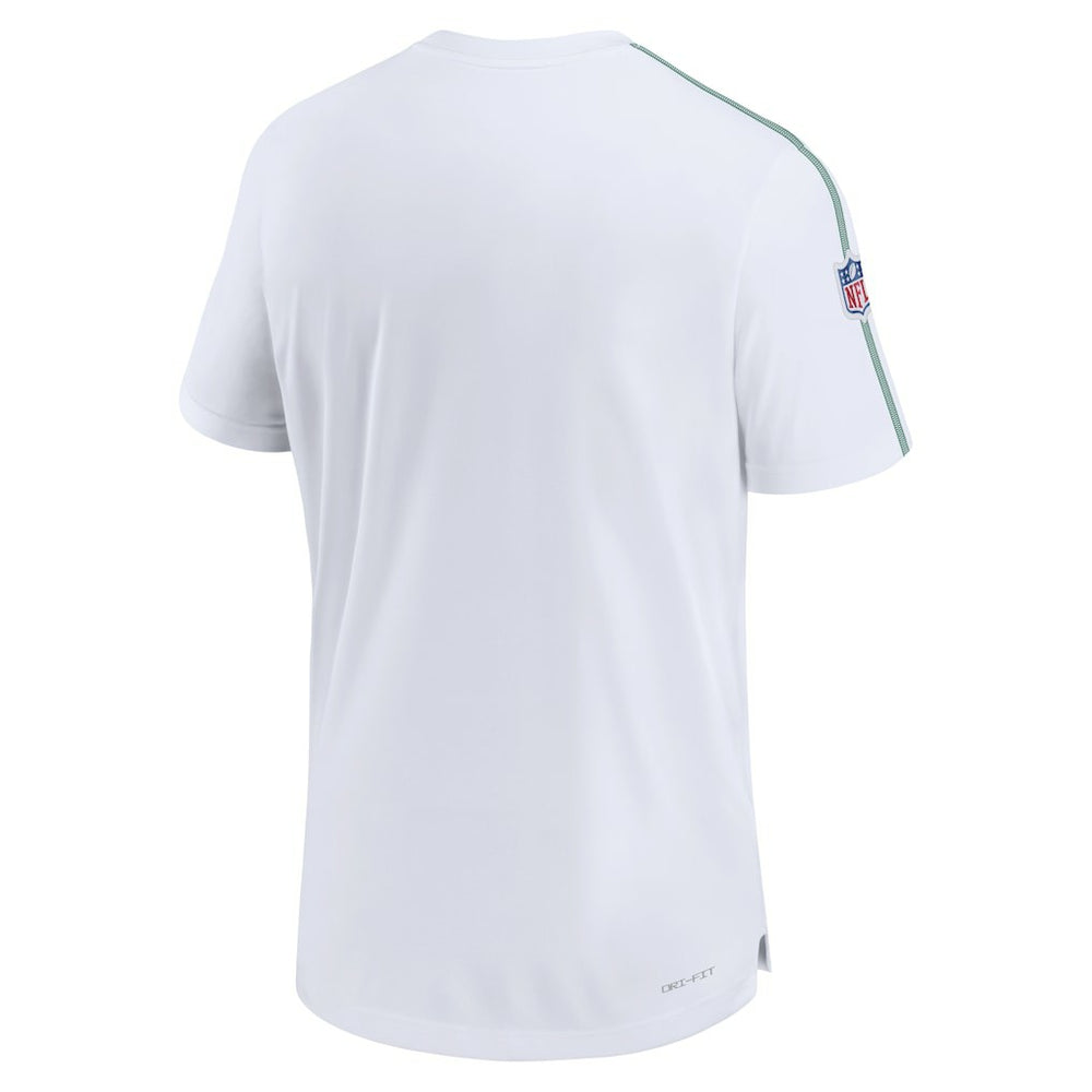 Philadelphia Eagles Sideline Alternate Logo Coach Performance Top - White Tops